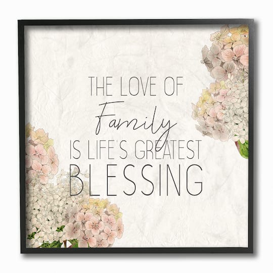 Stupell Industries Love Of Family Religious Framed Wall Art